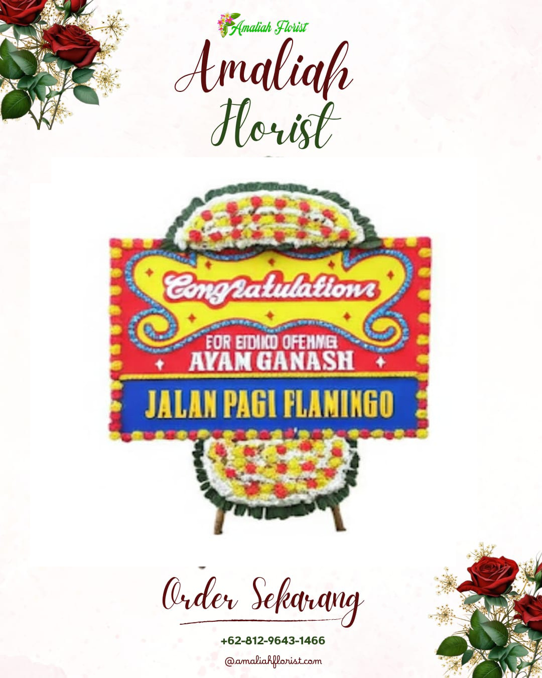 Sewa Papan Bunga Tulang Bawang Barat